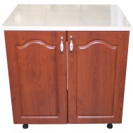 Masca pentru chiuveta cu 2 usi 80 cm Zebra, Wenge/MDF Cedru Mustata, cu blat Travertin, 80 x 85 x 60 cm Masca pentru chiuveta cu 2 usi 80 cm Zebra, Wenge/MDF Cedru Mustata, cu blat Travertin, 80 x 85 x 60 cm